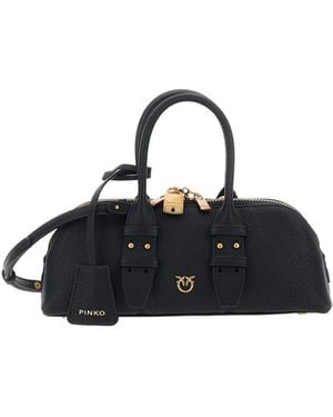 Pinko Zippered Shoulder Bag - Black