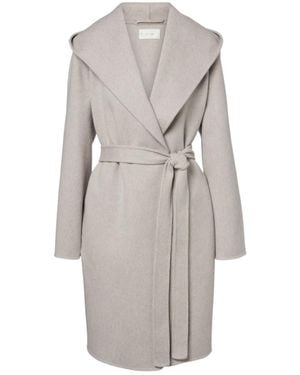 The Row Cicero Cashmere Wrap Coat - Grey