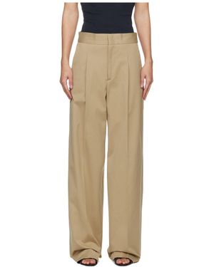 MSGM Pleated Pants - Natural