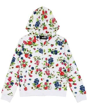 Moschino Printed Hooded Casual Jacket - White
