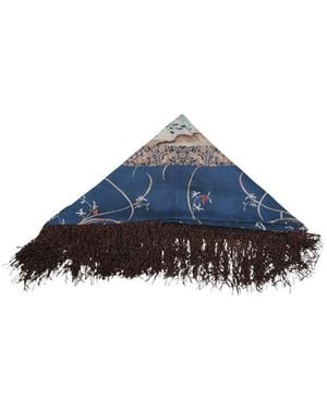 Pierre Louis Mascia Triangular Shawl - Blue