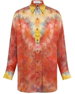 Zimmermann Tie-Dye Shirt - Orange