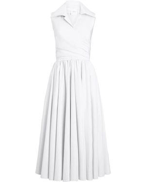 Patou Draped Midi Dress - White