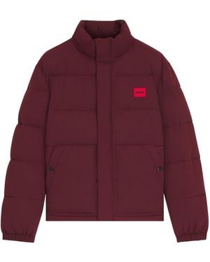BOSS Short Puffer Jacket - Red