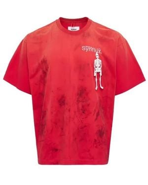 Doublet Crew Neck Short-Sleeved T-Shirt - Red