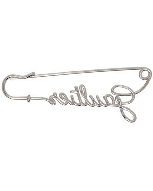 Jean Paul Gaultier The Gaultier Brooch - White