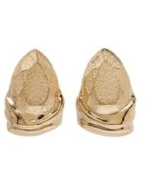 Oscar de la Renta Plated Earrings - Natural