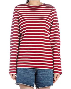 Saint James Striped T-Shirt - Red