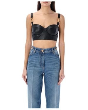 Versace Medusa Hardware Straps Bustier - Blue