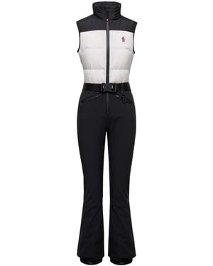Moncler Grenoble High Neck Sleeveless Ski Jumpsuit - White