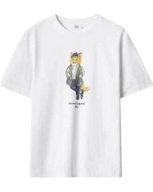 Maison Kitsuné Short-Sleeved T-Shirt - White