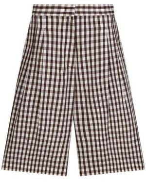 Liu Jo Gingham Bermuda Shorts - Blue
