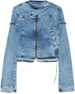 OTTOLINGER Frayed Denim Jacket - Blue