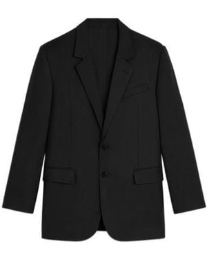 Celine Jude Wool Gabardine Suit Coat - Black