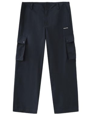 Marissa Chiara Belt Loop Casual Pants - Blue