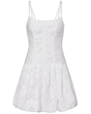 Jonathan Simkhai Fifi Embroidered Cotton-Blend Minidress - White