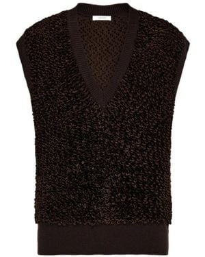 Ferragamo Ferragamo V-Neck Vest - Black