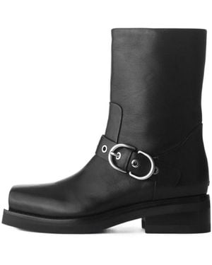 Rag & Bone Square-Toed Short Boots - Black