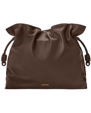 Loewe Flamenco Large Shoulder Bag - Brown