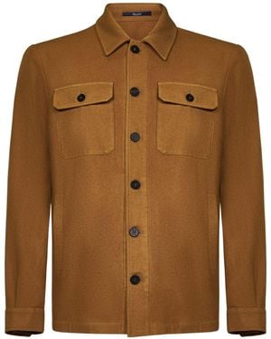 Drumohr Cashmere Shirt - Brown