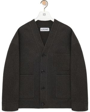 Loewe Long-Sleeved Cardigan - Black