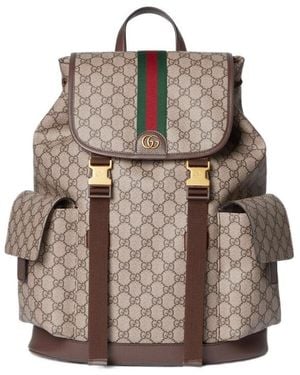 Gucci Ophidia Large Backpack - Brown