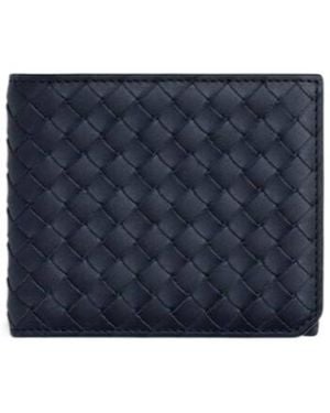 Bottega Veneta Intrecciato Bi-Fold Wallet - Blue