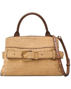 Marc Jacobs Embossed Dakota Small Satchel Bag - Metallic