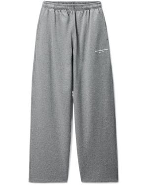Alexander Wang Logo Print Mid-Rise Oversized Sweatpant - Gray