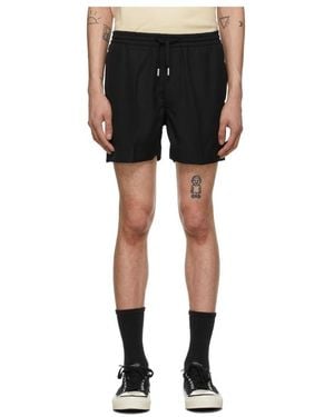 Second/Layer Logo Sports Shorts - Black