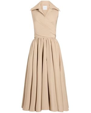 Patou Draped Midi Dress - Natural