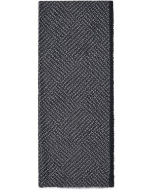 ARMANI EXCHANGE Logo Jacquard Scarf - Grey