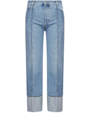 Bottega Veneta Curved Shape Vintage Jeans - Blue