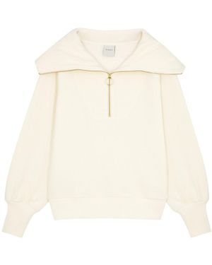 Varley Half-Zip Cotton Sweatshirt - White