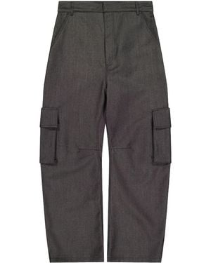 Balenciaga High-Waisted Loose Pants - Gray