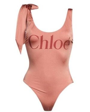 Chloé Casual Printed Swimsuit - Pink