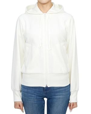 COMME DES GARÇONS PLAY Long-Sleeved Hooded Sweatshirt - White