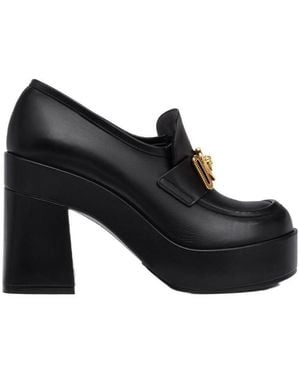 Versace Medusa Plaque Slip-On Court Shoes - Black