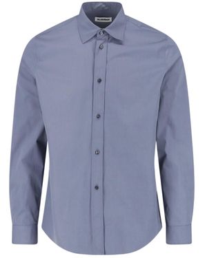 Jil Sander Classic Long-Sleeve Shirt - Blue