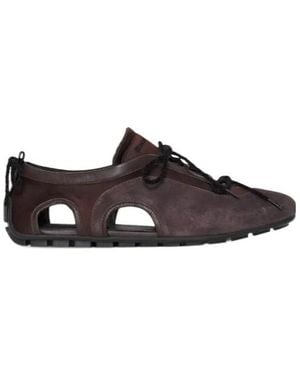 Simone Rocha Cut-Out Ballerina Grip Trainers - Brown