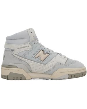 New Balance 650 High-Top Lace-Up Trainers - Grey