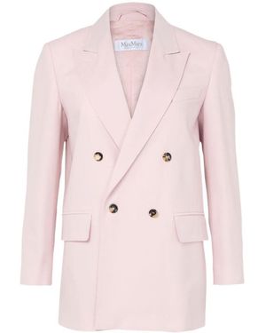 Max Mara Double-Breasted Blazer - Pink