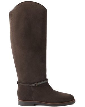 Brunello Cucinelli Embellished Boots - Brown