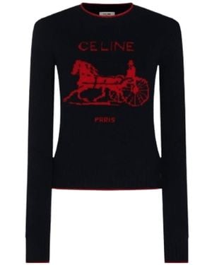 Celine Crewneck Jumper - Black