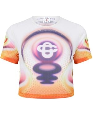 CASABLANCA Graphic-Print T-Shirt - Pink