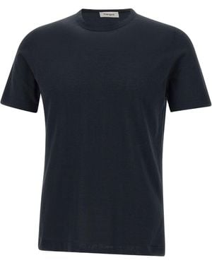 Kangra Cashmere Crew-Neck Short-Sleeve T-Shirt - Black
