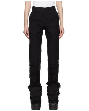 Givenchy Logo Plaque Cargo Trousers - Black