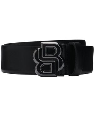 BOSS Logo-Buckle Belt - Black
