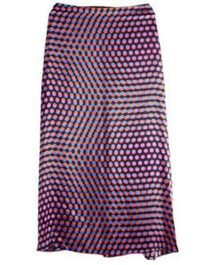 Dries Van Noten Layered Polka Dot Skirt - Purple