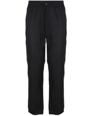 Versace Jeans Couture Couture Logo-Patch Drawstring Trousers - Black